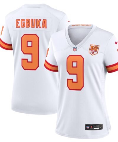 Emeka Egbuka '76 Tampa Bay Buccaneers Nike Women's 50th Season Game Jersey - White
