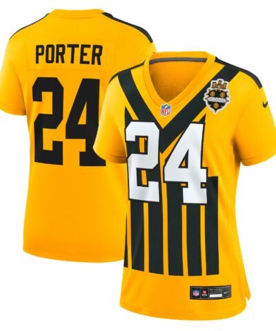 Joey Porter Jr. Pittsburgh Steelers Nike Women's Alternate 1933 Throwback Game Jersey - Gold