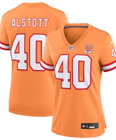 Mike Alstott  Tampa Bay Buccaneers Nike Women's 50th Season Game Jersey - Creamsicle