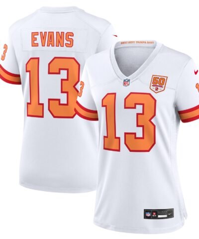 Mike Evans '76 Tampa Bay Buccaneers Nike Women's 50th Season Game Jersey - White