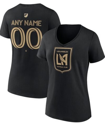 LAFC Women's Custom Team Authentic V-Neck T-Shirt - Black