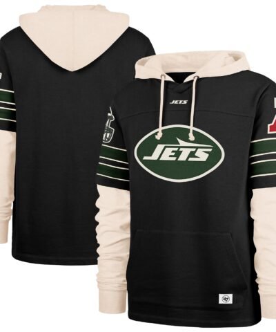 New York Jets '47 Split Zone Cornerback Duo Hoodie - Black