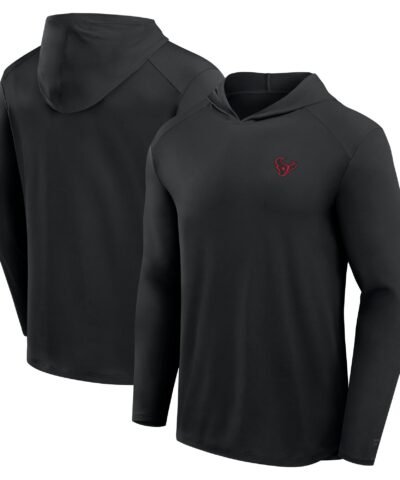 Houston Texans Fanatics Front Office Power Mono Long Sleeve Hoodie T-Shirt - Black
