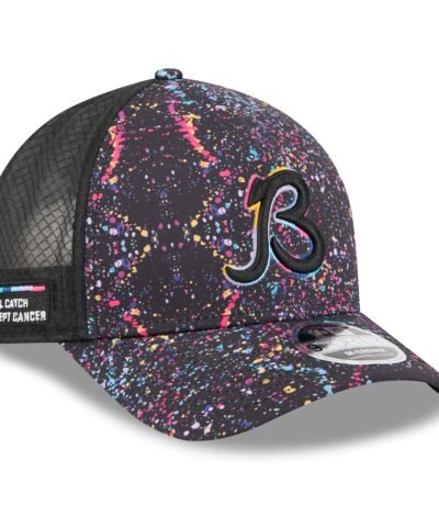 Chicago Bears New Era 2025 NFL Crucial Catch 9FORTY Adjustable Hat - Black