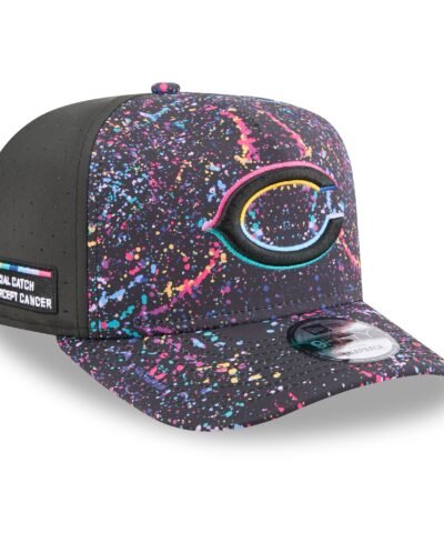 Chicago Bears New Era 2025 NFL Crucial Catch A-Frame 9FIFTY Snapback Hat - Black