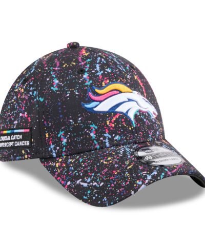 Denver Broncos New Era 2025 NFL Crucial Catch 39THIRTY Flex Hat - Black