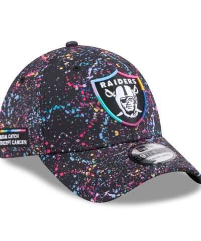 Las Vegas Raiders New Era 2025 NFL Crucial Catch 39THIRTY Flex Hat - Black