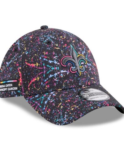 New Orleans Saints New Era 2025 NFL Crucial Catch 39THIRTY Flex Hat - Black