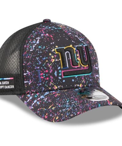 New York Giants New Era 2025 NFL Crucial Catch 9FORTY Adjustable Hat - Black