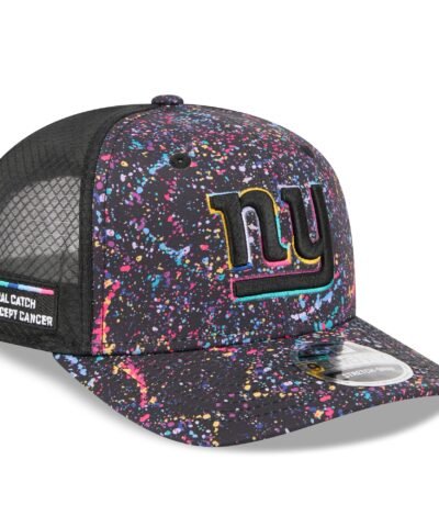 New York Giants New Era 2025 NFL Crucial Catch 9SEVENTY Adjustable Hat - Black