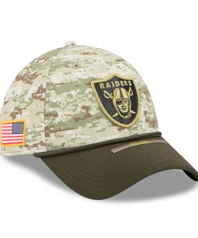 Las Vegas Raiders New Era 2025 Salute to Service 39THIRTY Flex Hat - Camo
