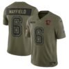 Baker Mayfield Tampa Bay Buccaneers Nike 2025 Salute to Service Limited Jersey - Olive