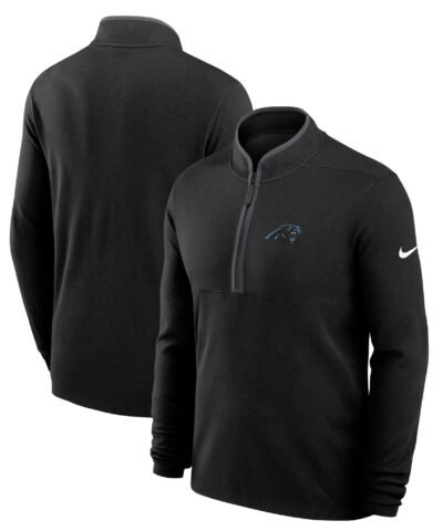 Carolina Panthers Nike Lightweight Victory Dri-FIT Half-Zip Pullover - Black
