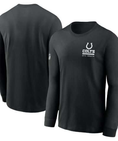 Indianapolis Colts Nike Sideline Dri-FIT Long Sleeve T-Shirt - Black