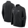 New York Jets Nike Lightweight Victory Dri-FIT Half-Zip Pullover - Black