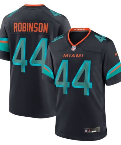 Chop Robinson Miami Dolphins Nike 2025 Rivalries Collection Game Jersey - Pitch Blue