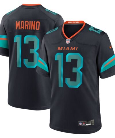 Dan Marino Miami Dolphins Nike 2025 Rivalries Collection Retired Player Game Jersey - Pitch Blue