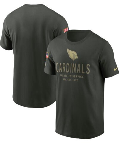 Arizona Cardinals Nike 2025 Salute to Service Sideline Primary Edge Dri-FIT T-Shirt - Forest Green
