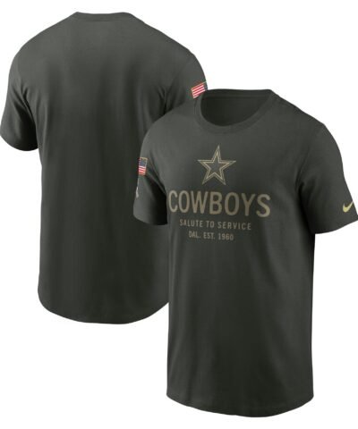 Dallas Cowboys Nike 2025 Salute to Service Sideline Primary Edge Dri-FIT T-Shirt - Forest Green