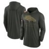 Denver Broncos Nike 2025 Salute to Service Sideline Dri-FIT Lightweight Hooded Pullover - Forest Green