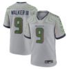 Kenneth Walker III Seattle Seahawks Nike 2025 Rivalries Collection Game Jersey - Wolf Gray