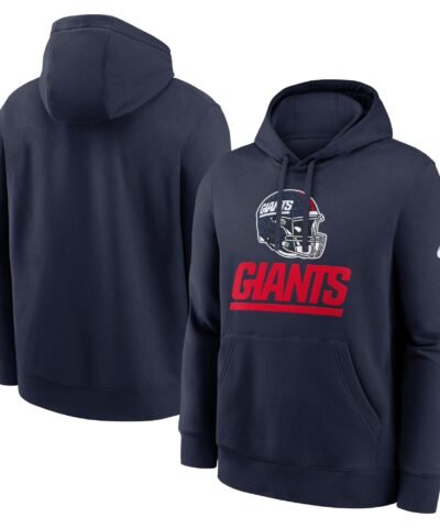 New York Giants Nike Best Season Rewind Club Pullover Hoodie - Navy