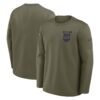 Buffalo Bills Nike 2025 Salute to Service Sideline Coaches Therma-FIT Long Sleeve Shirt - Olive