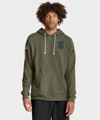 Carolina Panthers Nike 2025 Salute to Service Sideline Standard Issue Dri-FIT Hoodie - Olive