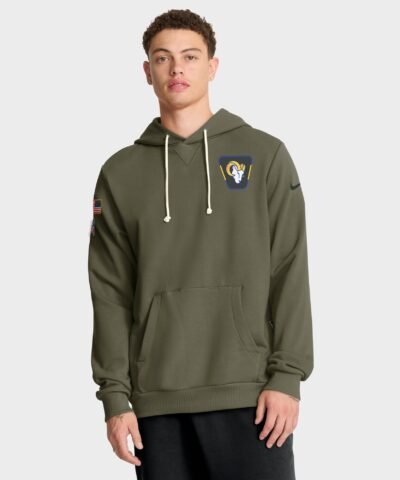 Los Angeles Rams Nike 2025 Salute to Service Sideline Standard Issue Dri-FIT Hoodie - Olive