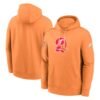 Tampa Bay Buccaneers Nike  Throwback Logo Club Tri-Blend Pullover Hoodie - Orange