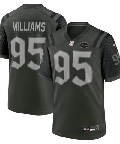 Quinnen Williams New York Jets Nike 2025 Rivalries Collection Game Jersey - Gotham Green