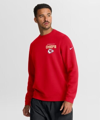 Kansas City Chiefs Nike Primetime Club Fleece Pullover Sweatshirt - Red