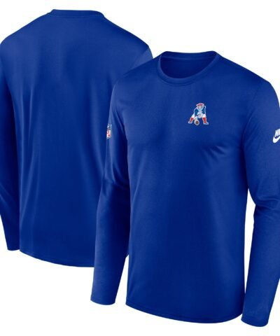 New England Patriots Nike Legend Small Logo Dri-FIT Long Sleeve T-Shirt - Royal