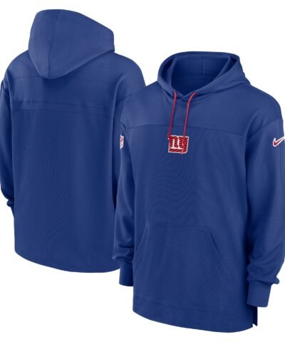 New York Giants Nike Sideline Jersey Performance Pullover Hoodie - Royal