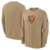 Chicago Bears Nike Swing Pass Rewind Club Pullover Sweatshirt - Tan
