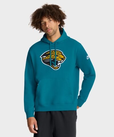 Jacksonville Jaguars Nike Club Fleece Pullover Hoodie - Teal