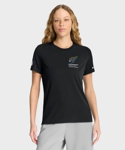 Arizona Cardinals Nike Women's 2025 NFL Crucial Catch Tri-Blend Dri-FIT T-Shirt - Black
