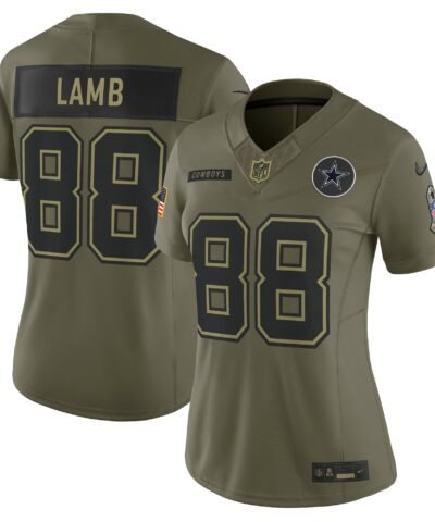 CeeDee Lamb Dallas Cowboys Nike Women's 2025 Salute to Service Limited Jersey - Olive