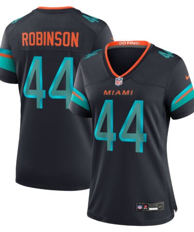 Chop Robinson Miami Dolphins Nike Women's 2025 Rivalries Collection Game Jersey - Pitch Blue