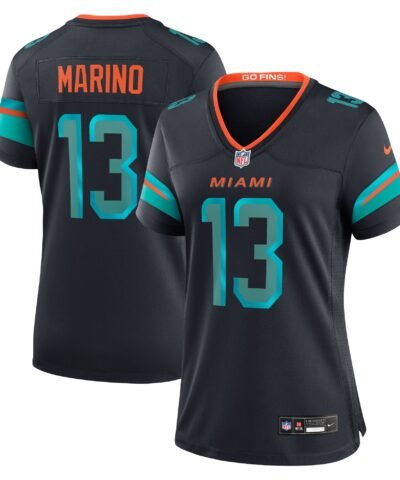 Dan Marino Miami Dolphins Nike Women's 2025 Rivalries Collection Retired Player Game Jersey - Pitch Blue