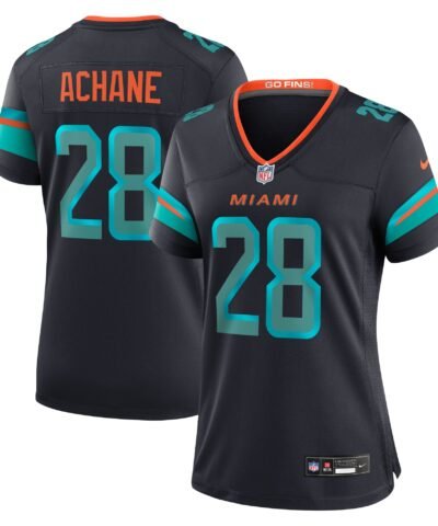 De’Von Achane Miami Dolphins Nike Women's 2025 Rivalries Collection Game Jersey - Pitch Blue