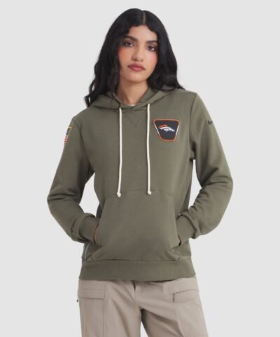 Denver Broncos Nike Women's 2025 Salute to Service Sideline Standard Issue Dri-FIT Hoodie - Olive