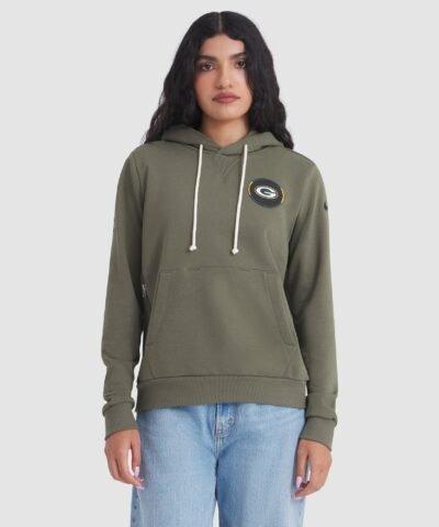Green Bay Packers Nike Women's 2025 Salute to Service Sideline Standard Issue Dri-FIT Hoodie - Olive