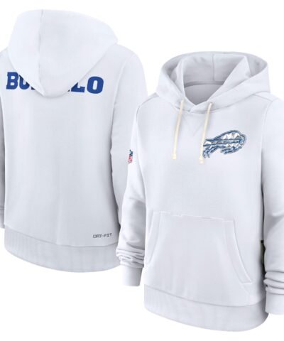 Buffalo Bills Nike Women's 2025 Rivalries Collection Standard Issue Sideline Dri-FIT Hoodie - White