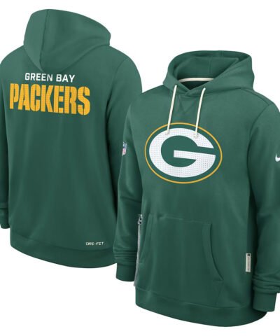 Green Bay Packers Initial Home Sideline Men's Nike Dri-FIT NFL Pullover Hoodie