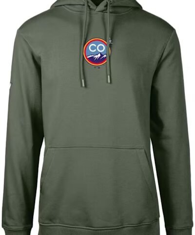 Levelwear Colorado Rockies Mens Green PODIUM City Connect Long Sleeve Hoodie