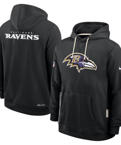 Baltimore Ravens Initial Home Sideline Men's Nike Dri-FIT NFL Pullover Hoodie