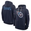 Men's Nike Navy Tennessee Titans Club Logo Pullover Hoodie.