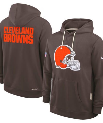 Cleveland Browns Initial Home Sideline Men's Nike Dri-FIT NFL Pullover Hoodie