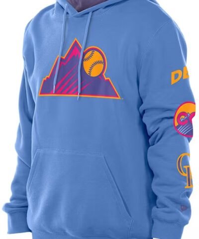 New Era Colorado Rockies Mens Light Blue City Connect Fashion Hood